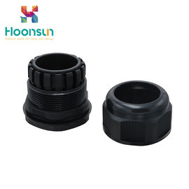 Noir électronique de glande de câble de PVC de preuve de la poussière dédoublé pour la boîte de jonction en nylon