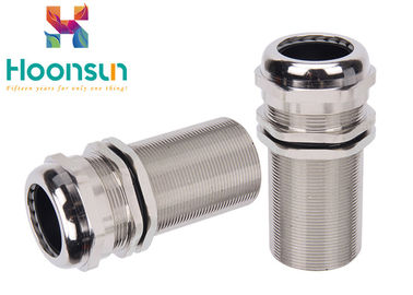 Type glande de câble en laiton, glande de longueur en métal M25 de câble imperméable pour le fil de 13-18mm