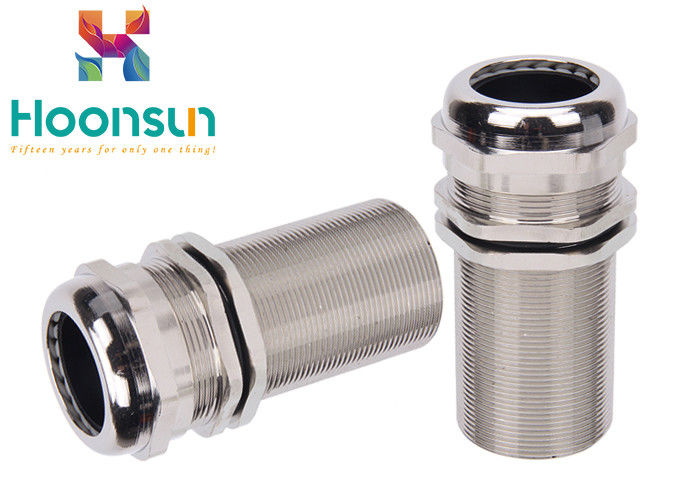 Type glande de câble en laiton, glande de longueur en métal M25 de câble imperméable pour le fil de 13-18mm
