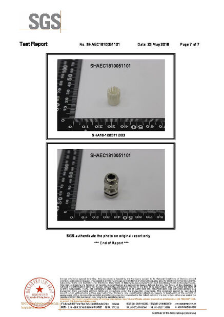 Chine ZHEJIANG HONGXIANG CONNECTOR MANUFACTURING CO.,LTD. certifications